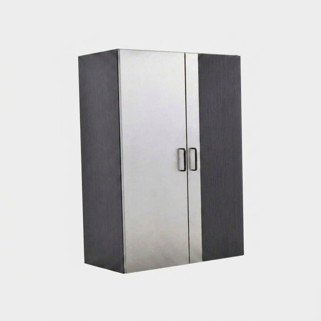 Asti Wood Wall Mounted Garage Cabinet in Gray (31.4 In. W X 78.7 In. H X 19.6 In. D) — Studio Shot