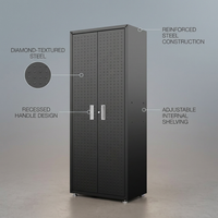 Fortress 75" Tall Garage Cabinet — infographic