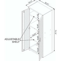 Fortress 75" Tall Garage Cabinet